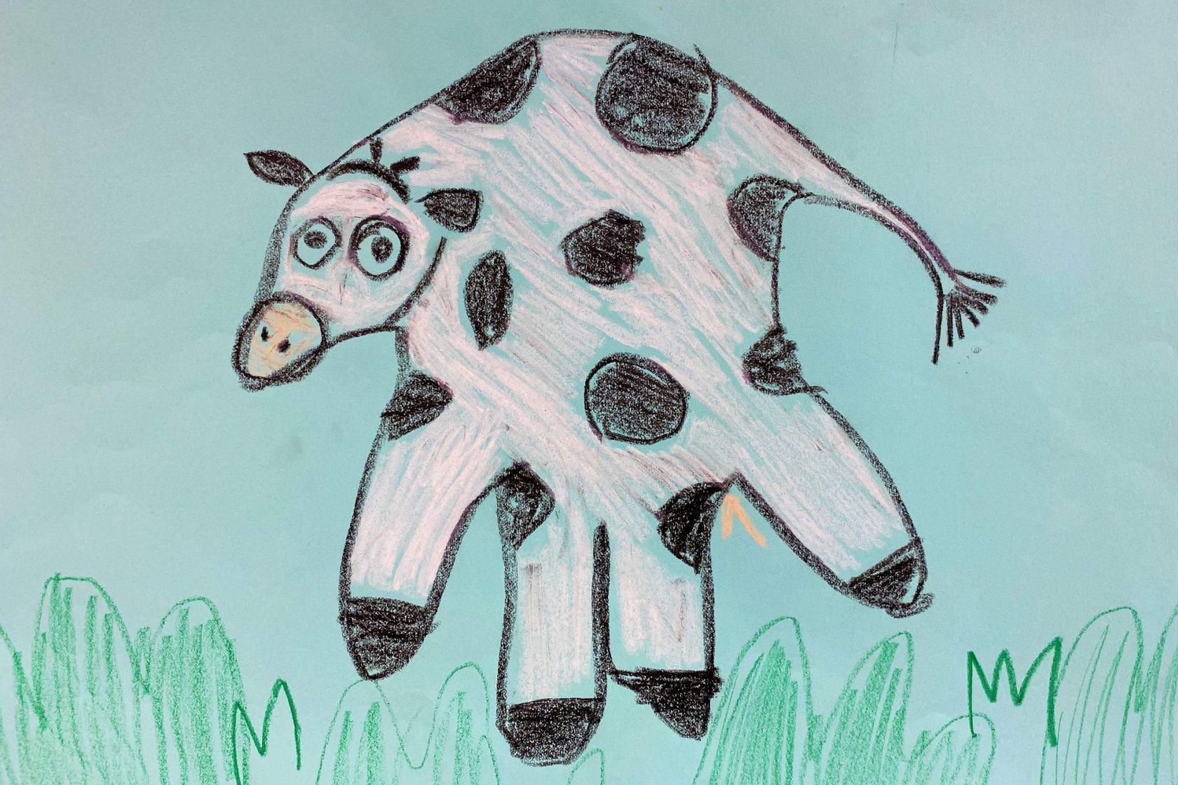 Animal Art With Hand Prints (Painting: Crayon)