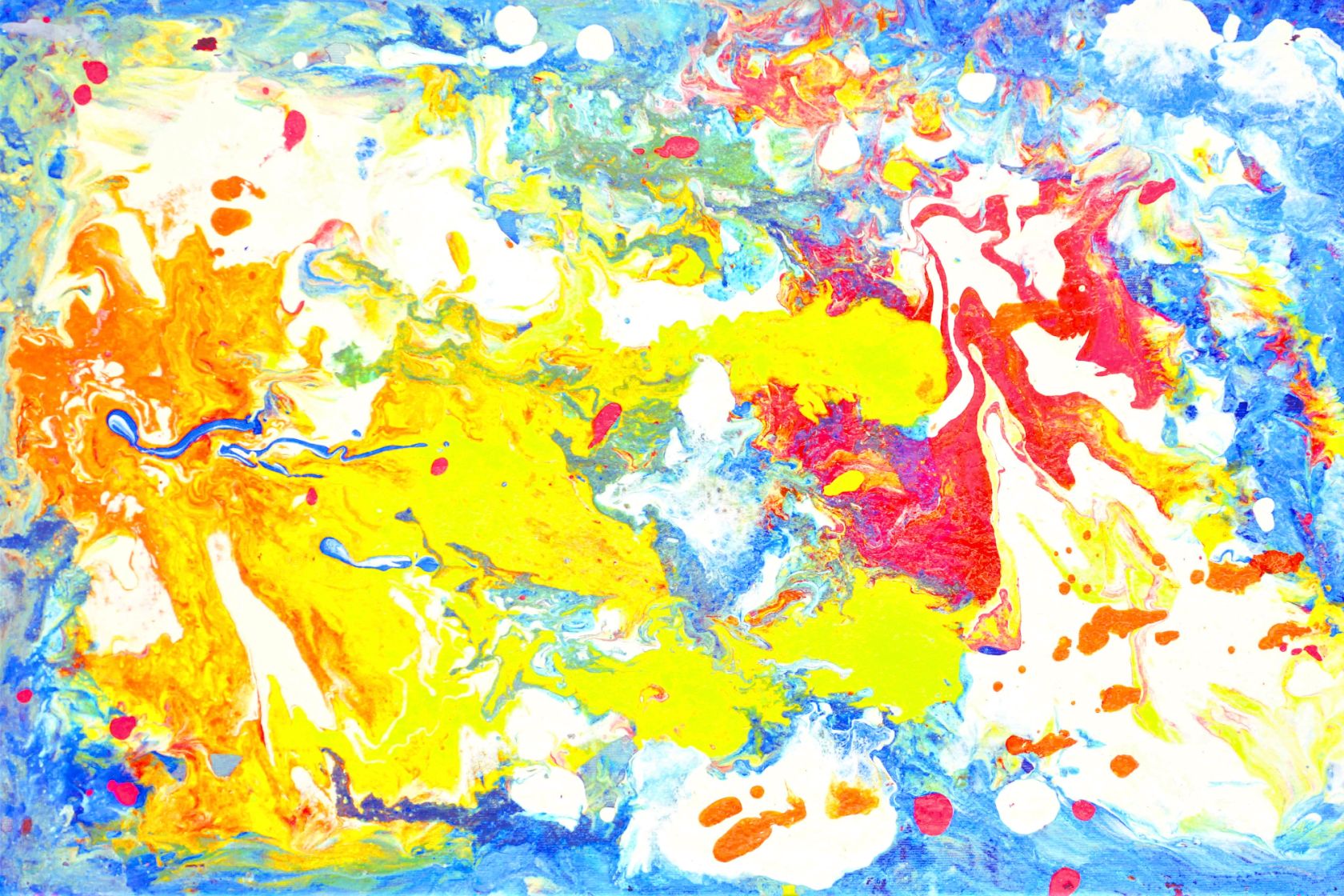 The Ocean (Pour Painting)