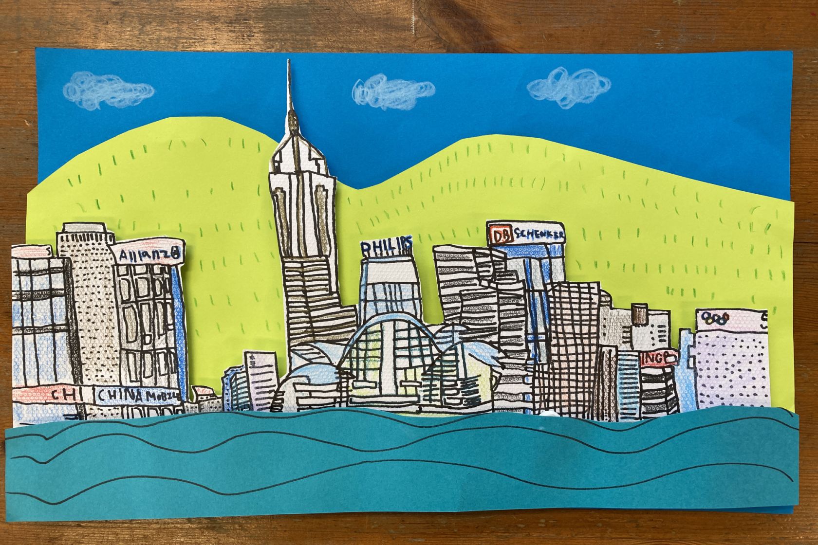 Beautiful Hong Kong (Mixed Media: Relief Painting)