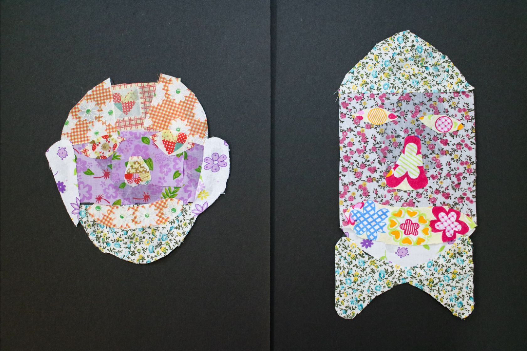 Patchwork self portrait (Collage)
