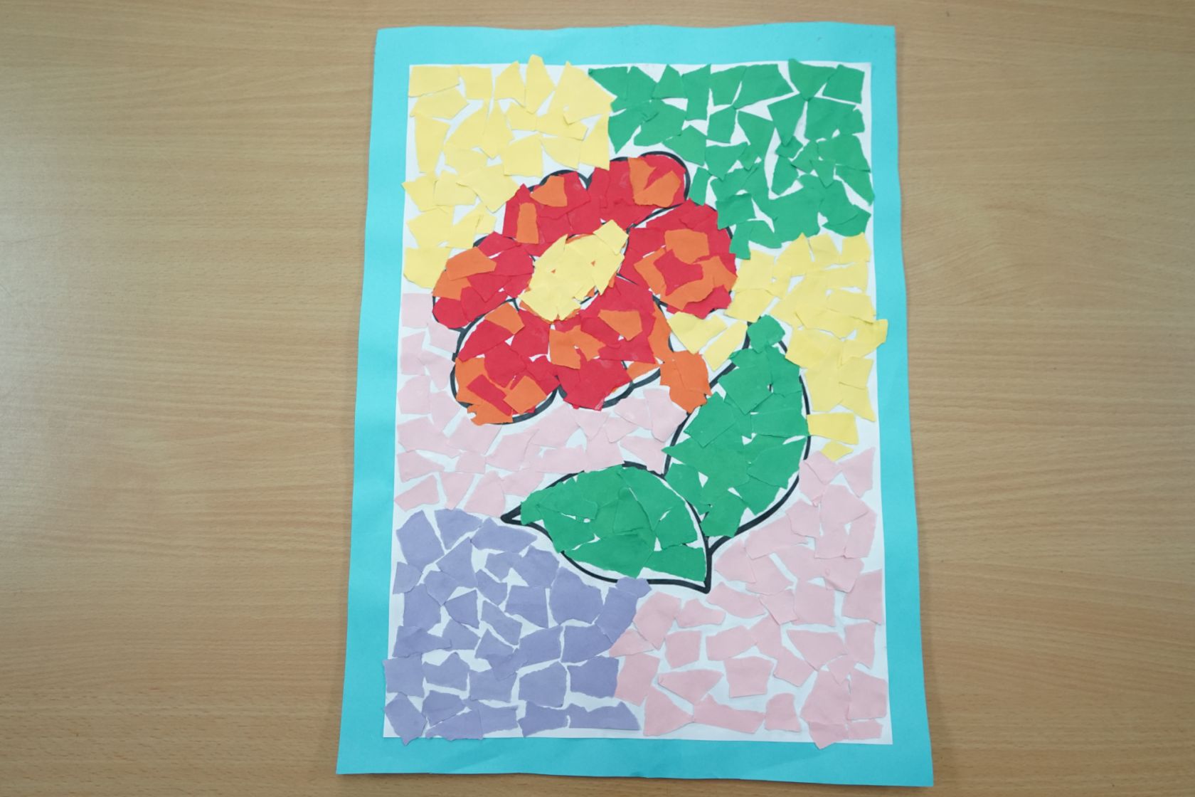 Flower In My Dream (Color Paper Mosaic)