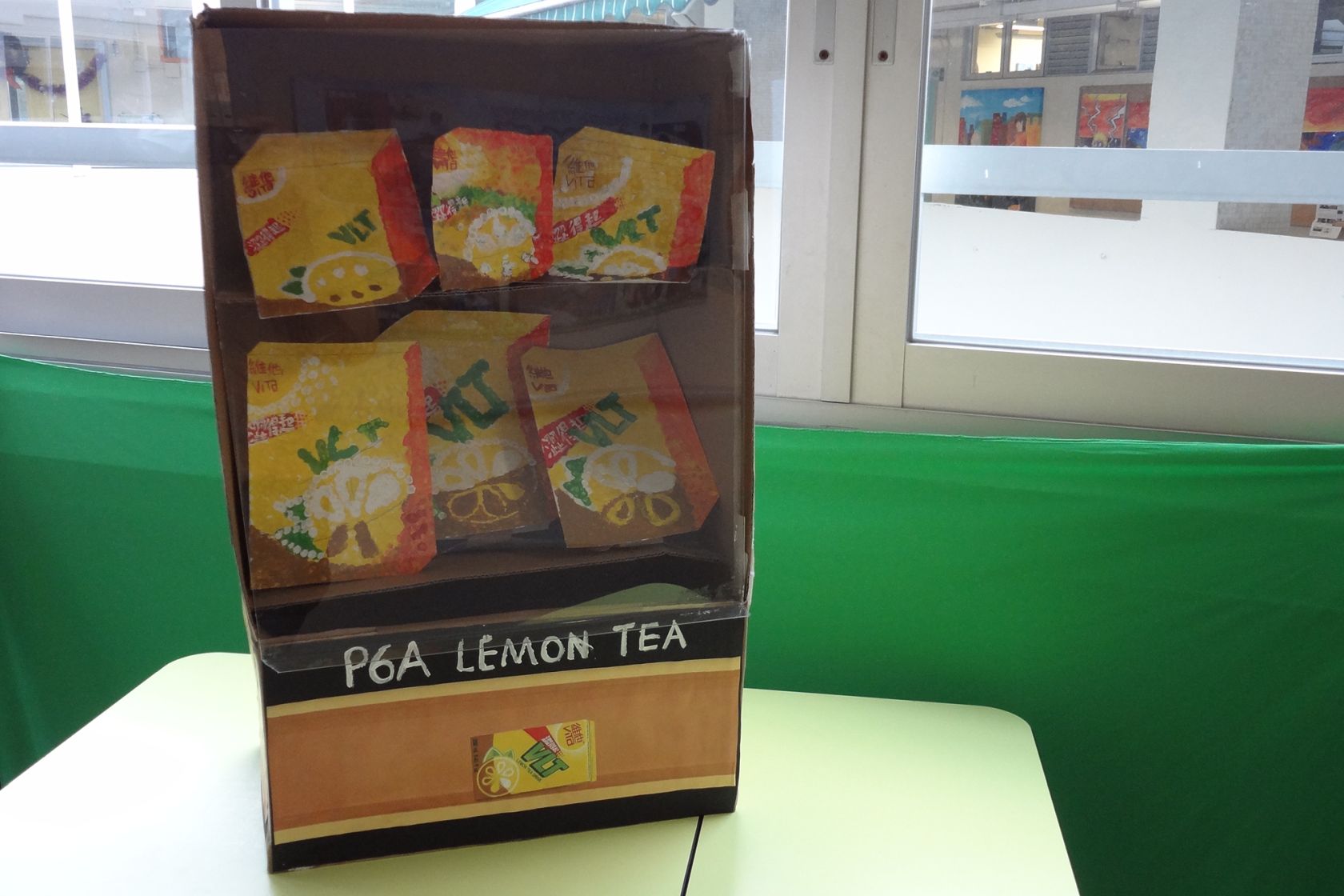 Lemon Tea Vending Machine (Point Drawing + Installation Art)