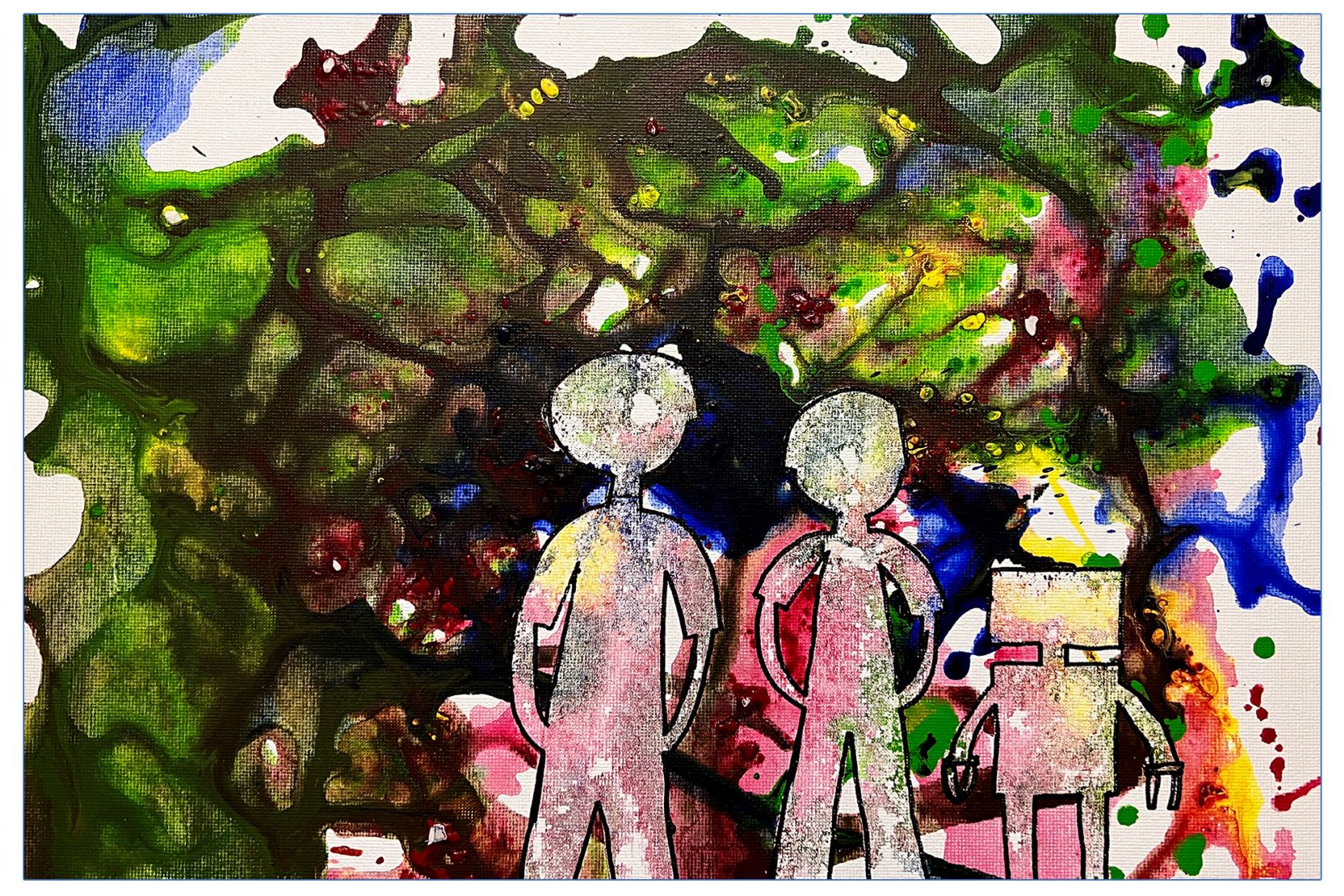 My Dear Buddy (Mixed Media)