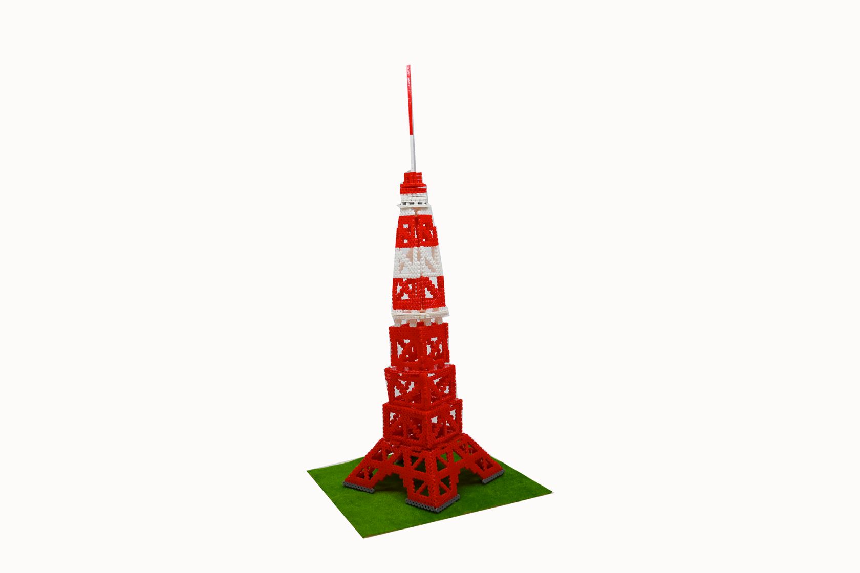 Tokyo Tower that day (Perler Beads Model)